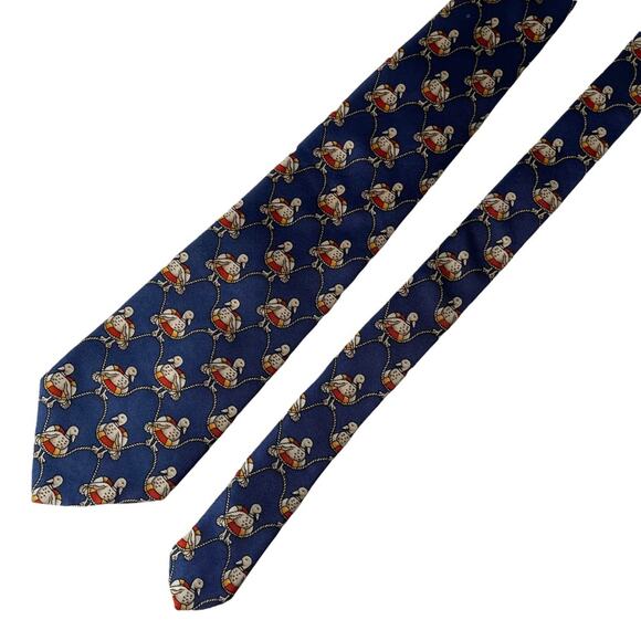 Brooks Brothers Makers Silk Tie Ducks in Life Preserve Nautical Made in USA EUC - Picture 7 of 7
